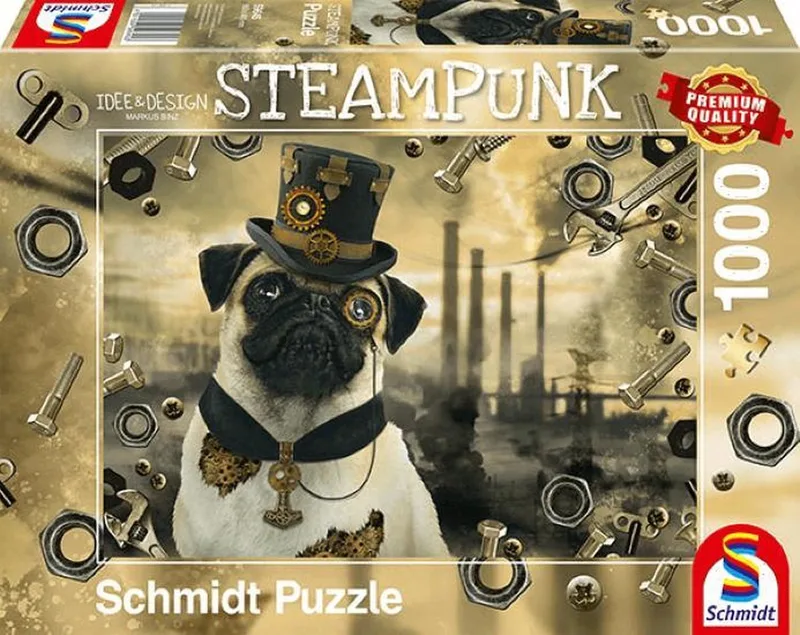 Steampunk Hond (1000) - Puzzel from Schmidt Spiele, Multi-kleur edition – box