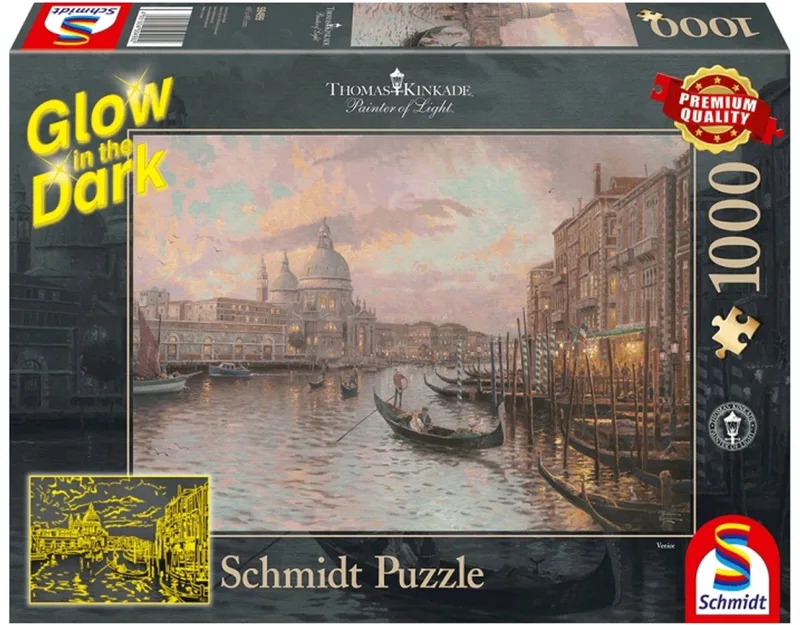 Thomas Kinkade legpuzzel Venice 1000 stukjes van Schmidt Spiele, editie Meerkleurig – doos