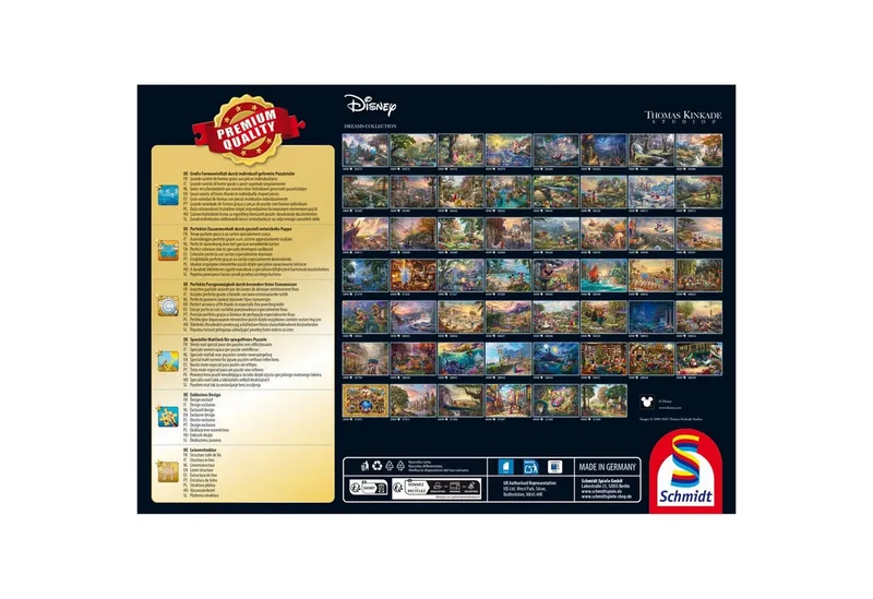 Thomas Kinkade Studios - Disney Mickey en Minnie in Italië, 1000 stukjes van Schmidt Spiele, editie Meerkleurig – doos 3 van 4