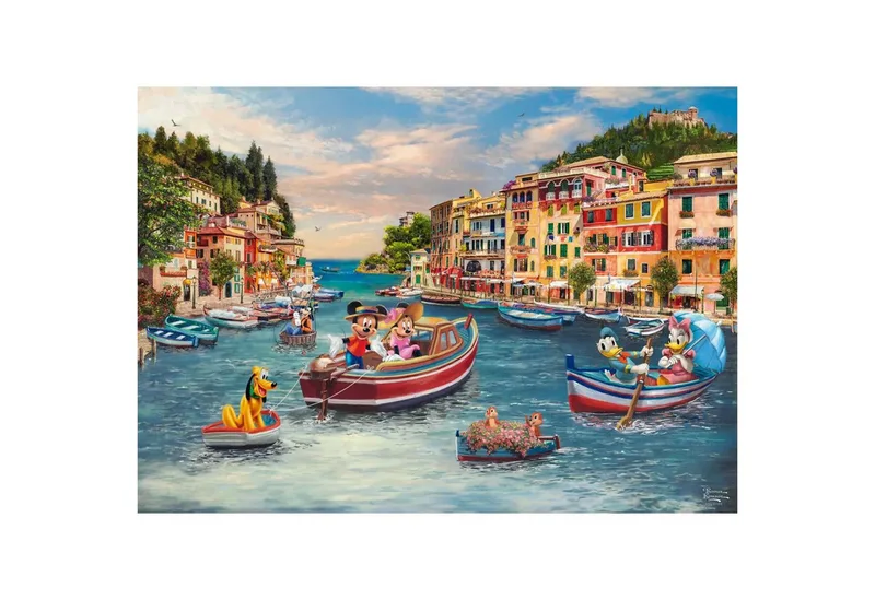 Thomas Kinkade Studios - Disney Mickey en Minnie in Italië, 1000 stukjes van Schmidt Spiele, editie Meerkleurig – doos 2 van 4