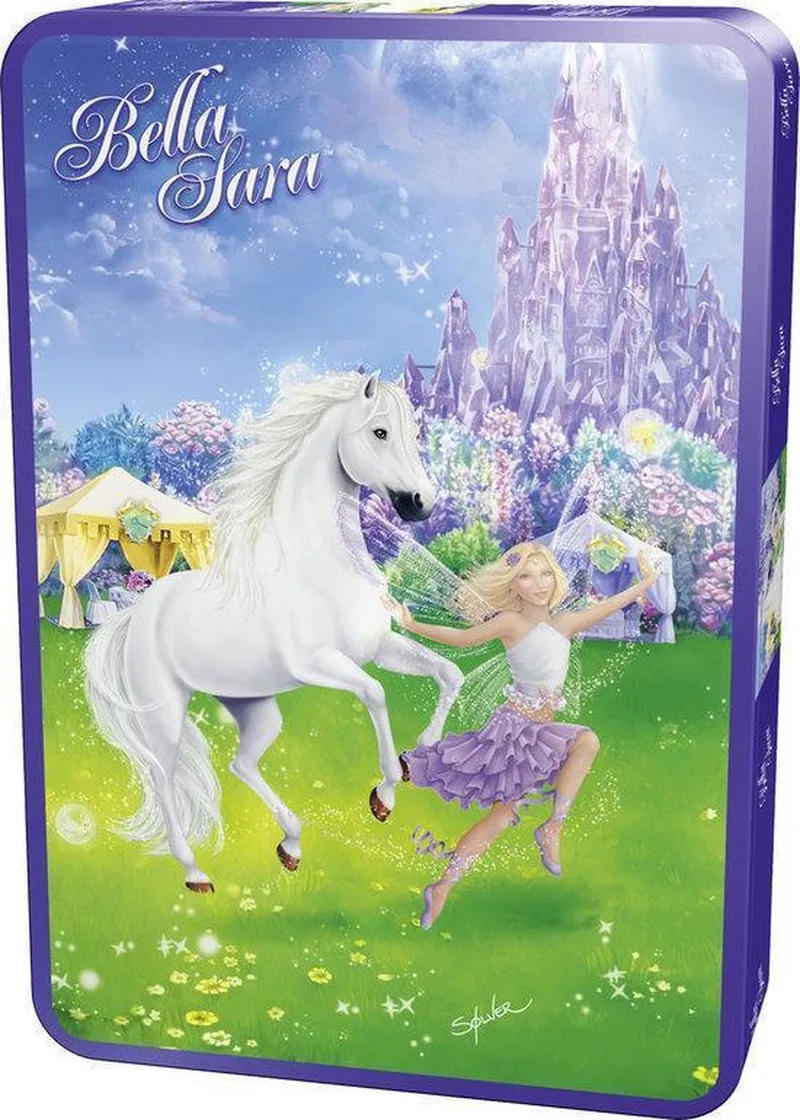 Tin-Box Puzzel - Bella Sarah: Maansprookjes from Schmidt Spiele, Purple edition – box