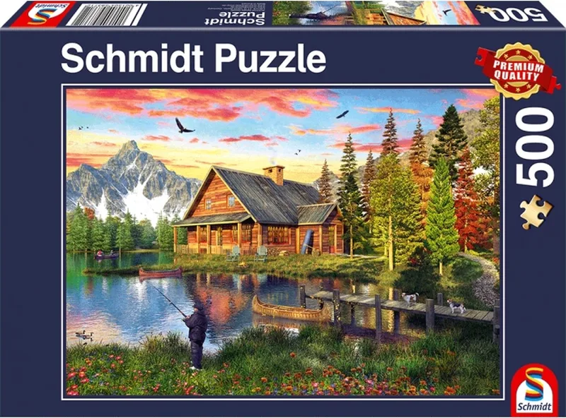 Vissen bij het meer, 500 stukjes - Puzzel - 10+ from Schmidt Spiele, Multicolour edition – box