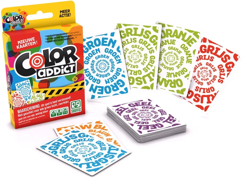 Color Addict Nieuwe Editie - Verslavend kaartspel voor jong & oud - Partyspel - Familiespel de Shuffle – boîte
