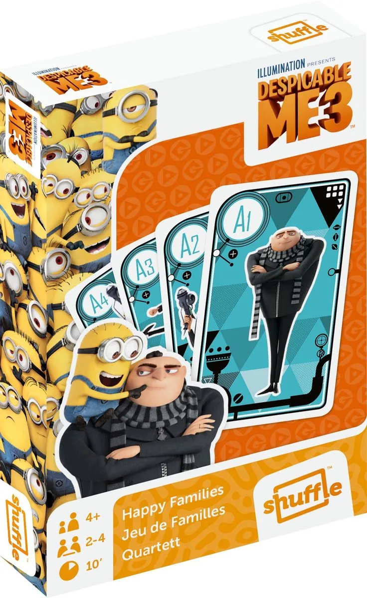 Despicable Me 3 - Kwartet en Actiespel de Shuffle – boîte