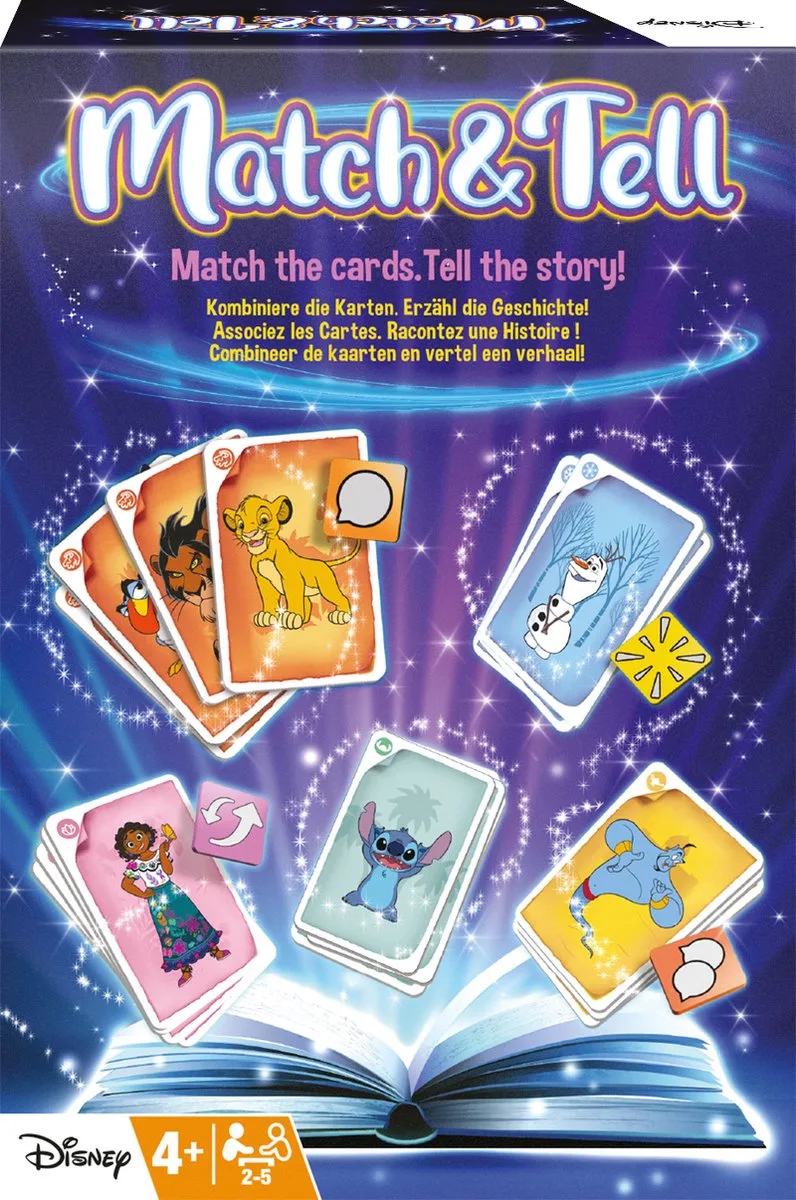 Disney Match & Tell - Kaartspel - Vertel je eigen unieke Disney verhalen - Creatief - Storytelling from Shuffle – box