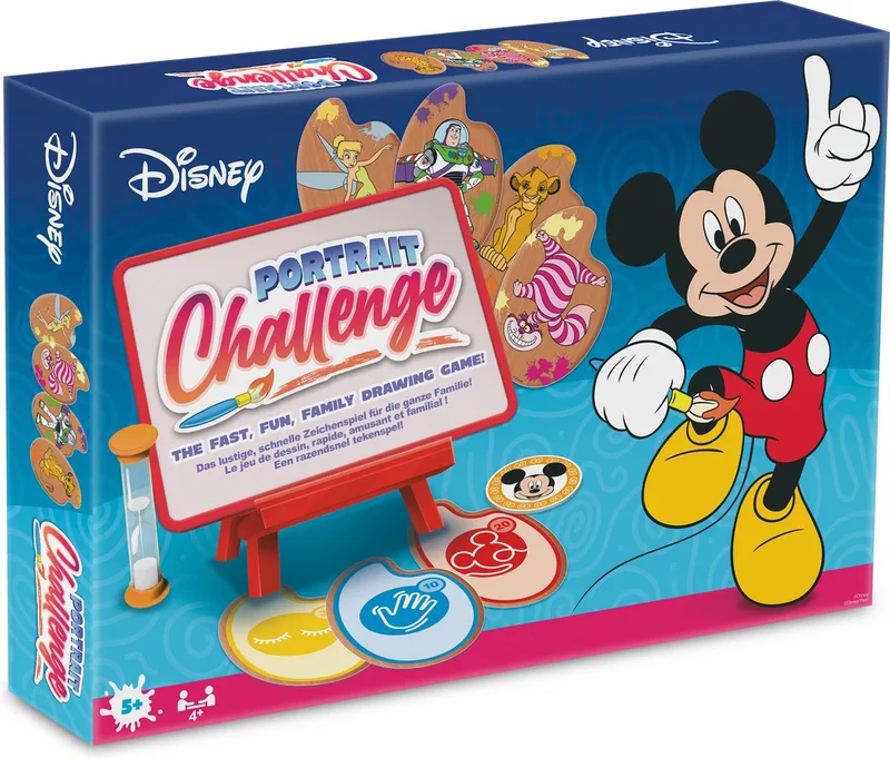 Disney Portrait Challenge - Bordspel - Familiespel - Tekenen - 5 jaar de Shuffle – boîte