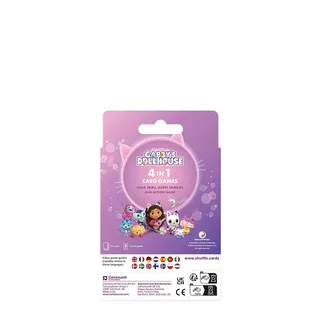 Gabby's Poppenhuis 4 in 1 Kaartspellen (Kwartet, memo, snap från Shuffle – kartong 4 av 4