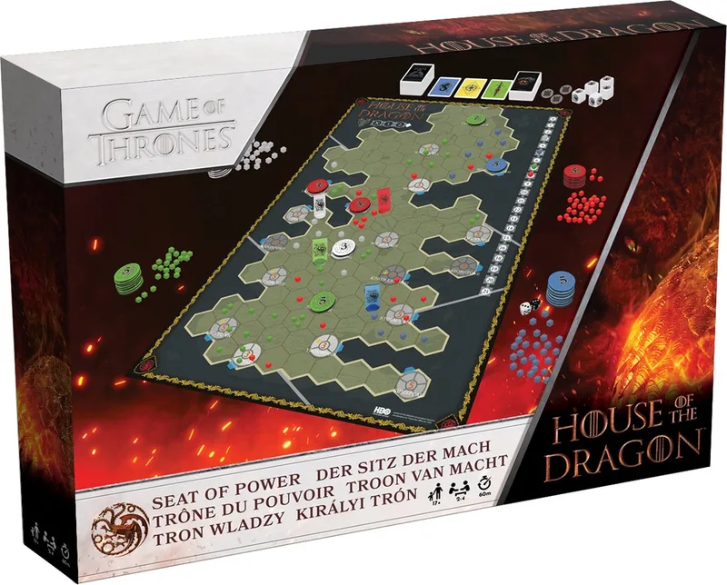 House of Dragon Seat of Power - Bordspel - Troon van Macht - Strategie von Shuffle – Schachtel