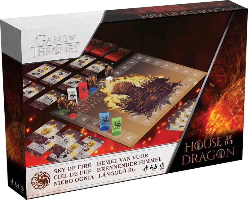 House of Dragon: Sky of Fire - Bordspel - Hemel van Vuur - Deckbuilding - Strategie - Volwassenen - Game of Thrones Prequel von Shuffle – Schachtel