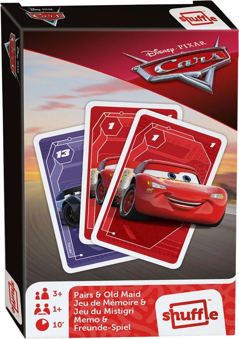 Kaartspel 2-in-1 Disney Pixar Cars Karton 25-delig de Shuffle – boîte