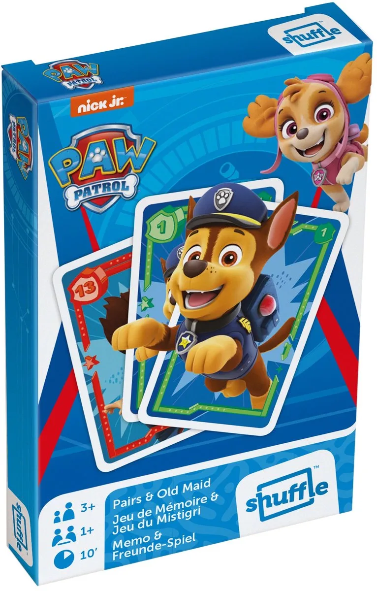 Kaartspel 2-in-1 Paw Patrol Karton 25-delig de Shuffle – boîte