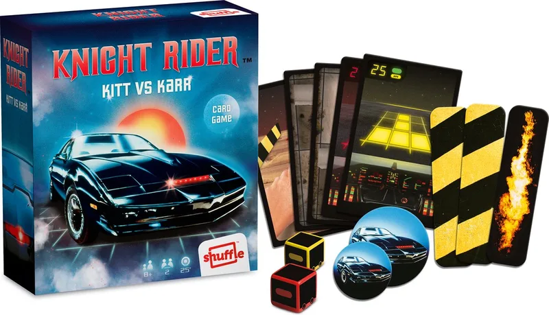 Knight Rider - Shuffle Retro - Kitt vs Karr - Kaartspel de Shuffle – boîte