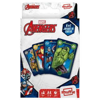 Marvel Avengers - 4-in-1 Kaartspellen (Kwartet, memo, snap from Shuffle – box 2 of 2