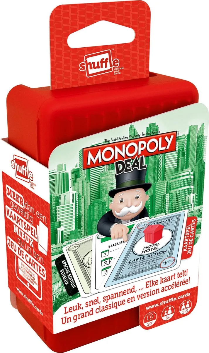 Monopoly Deal - Kaartspel fra Shuffle – æske