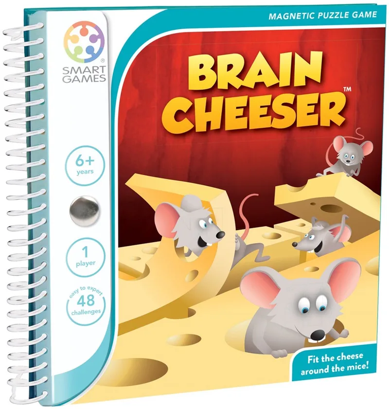 BrainCheeser - Magnetisch Logisch Denkspel - 48 uitdagingen - Compact Reisspel & Solospel - Vanaf 6 Jaar von SmartGames – Schachtel