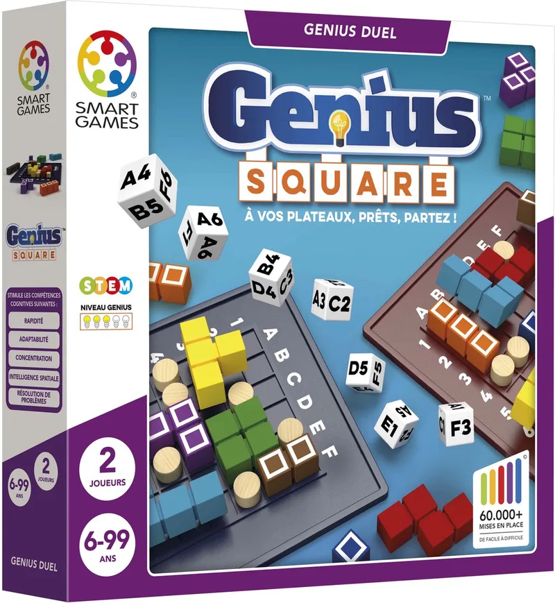 Genius Square FR (Franse versie) - 2 spelers von SmartGames – Schachtel