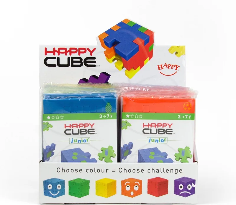 Happy Cube Junior (los) - 1 puzzelkubus van SmartGames – doos