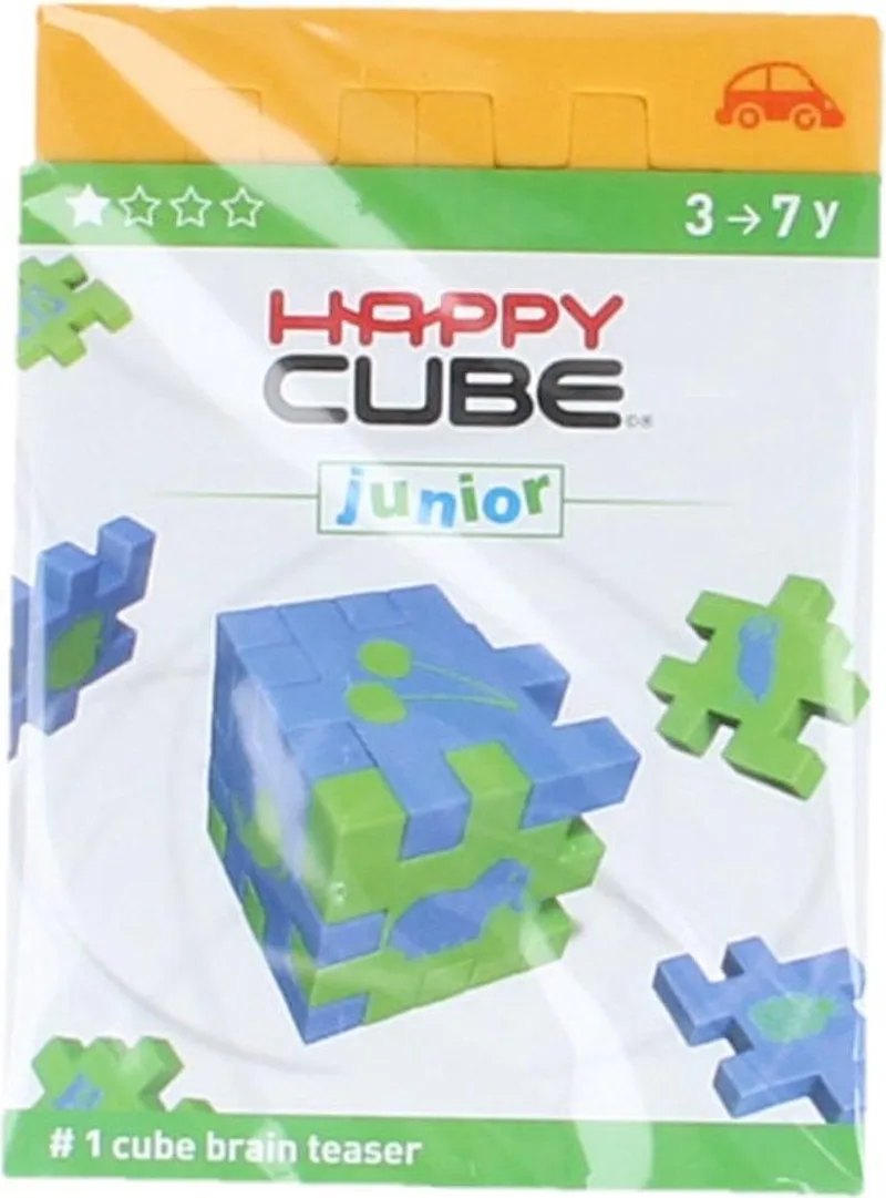 Happy Cube Junior Puzzel från SmartGames, utgåva Gul – kartong