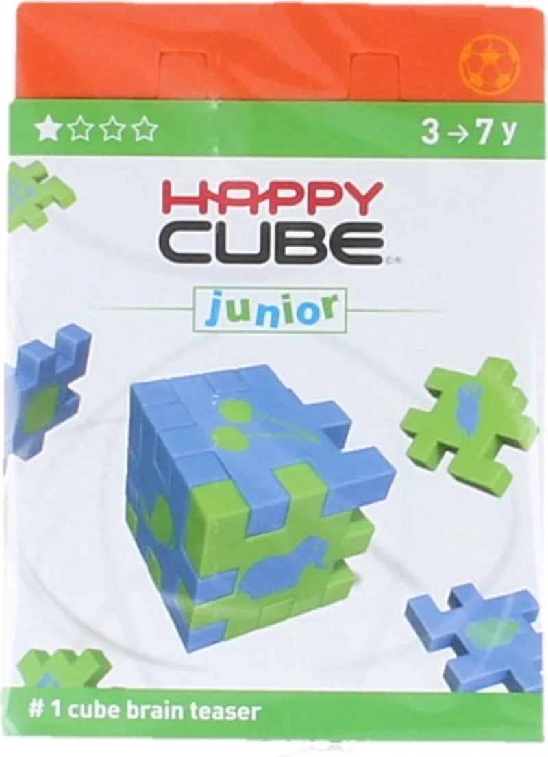 Happy Cube Junior Puzzel from SmartGames, Orange edition – box