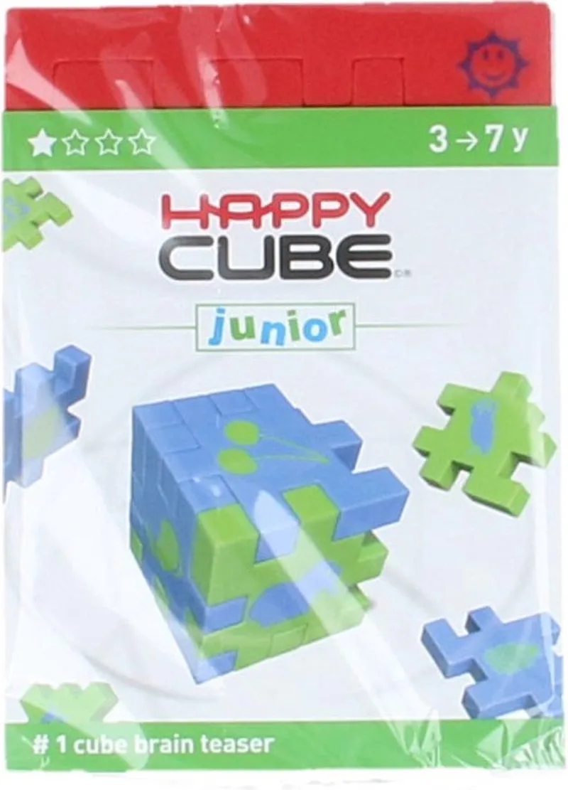 Happy Cube Junior Puzzel från SmartGames, utgåva Röd – kartong