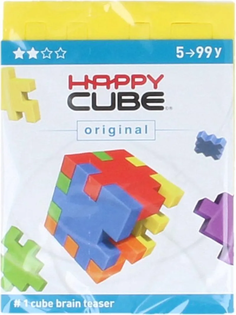 Happy Cube Original Puzzel van SmartGames, editie Geel – doos