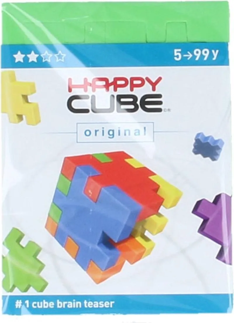 Happy Cube Original Puzzel van SmartGames, editie Groen – doos