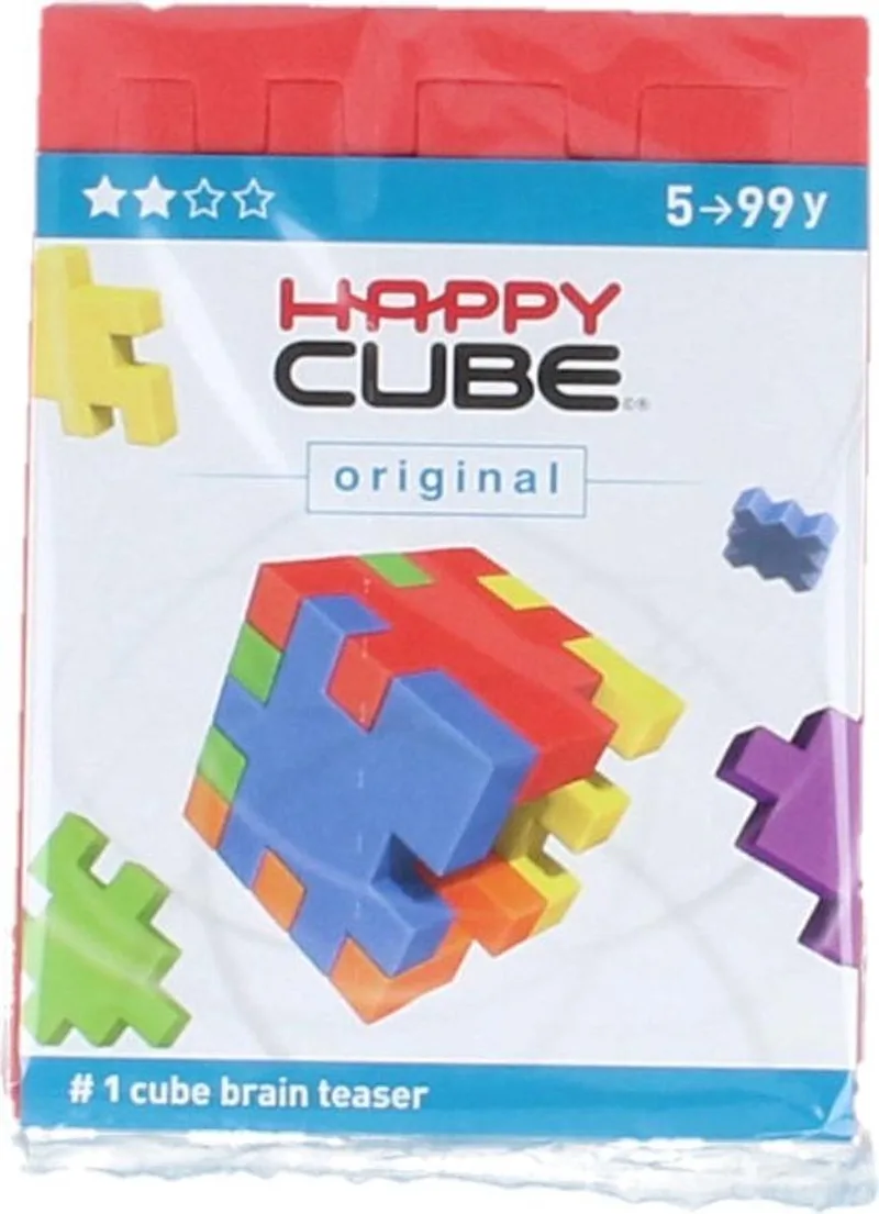 Happy Cube Original Puzzel van SmartGames, editie Rood – doos