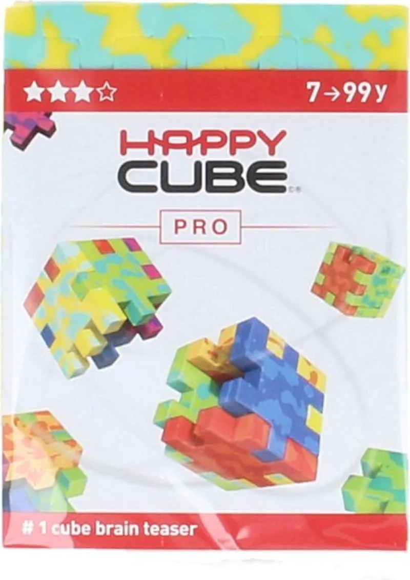 Happy Cube Pro Puzzel Blauw/Geel van SmartGames, editie Blauw – doos