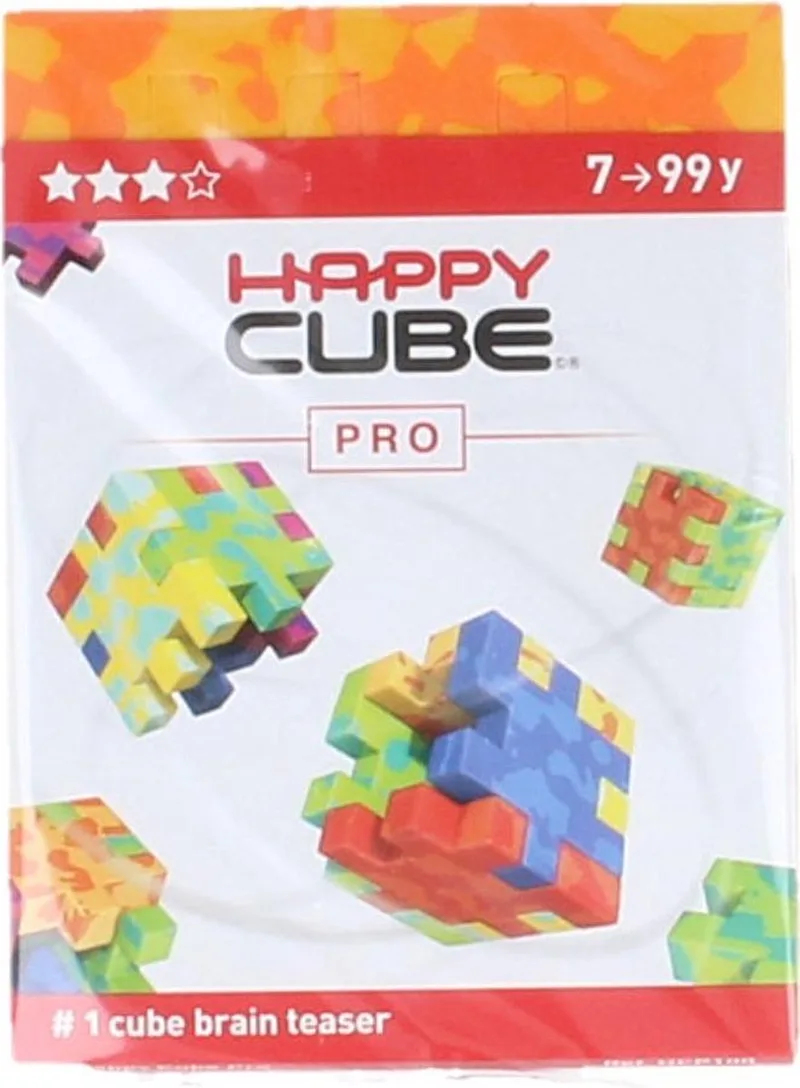 Happy Cube Pro Puzzel Geel/Oranje van SmartGames, editie Geel – doos