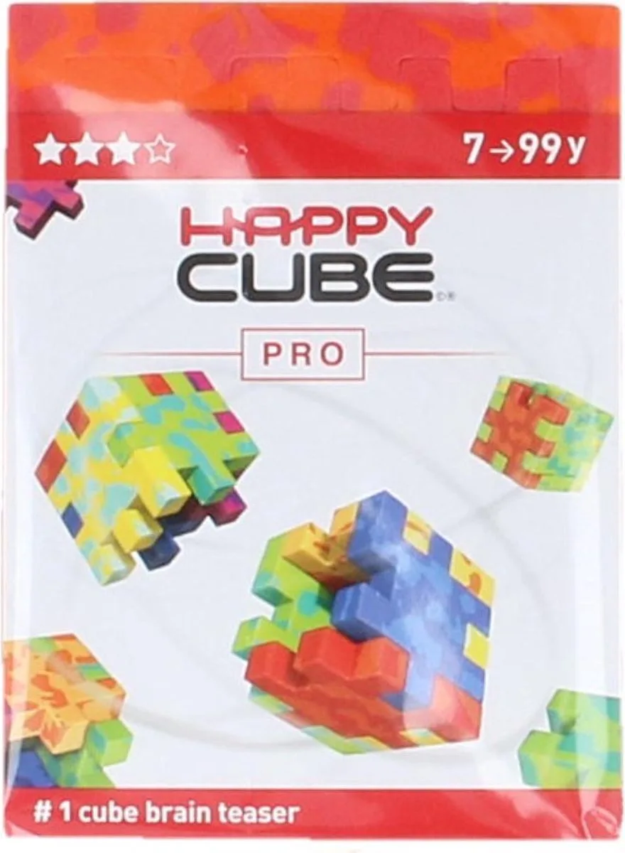 Happy Cube Pro Puzzel Oranje/Rood van SmartGames, editie Oranje – doos