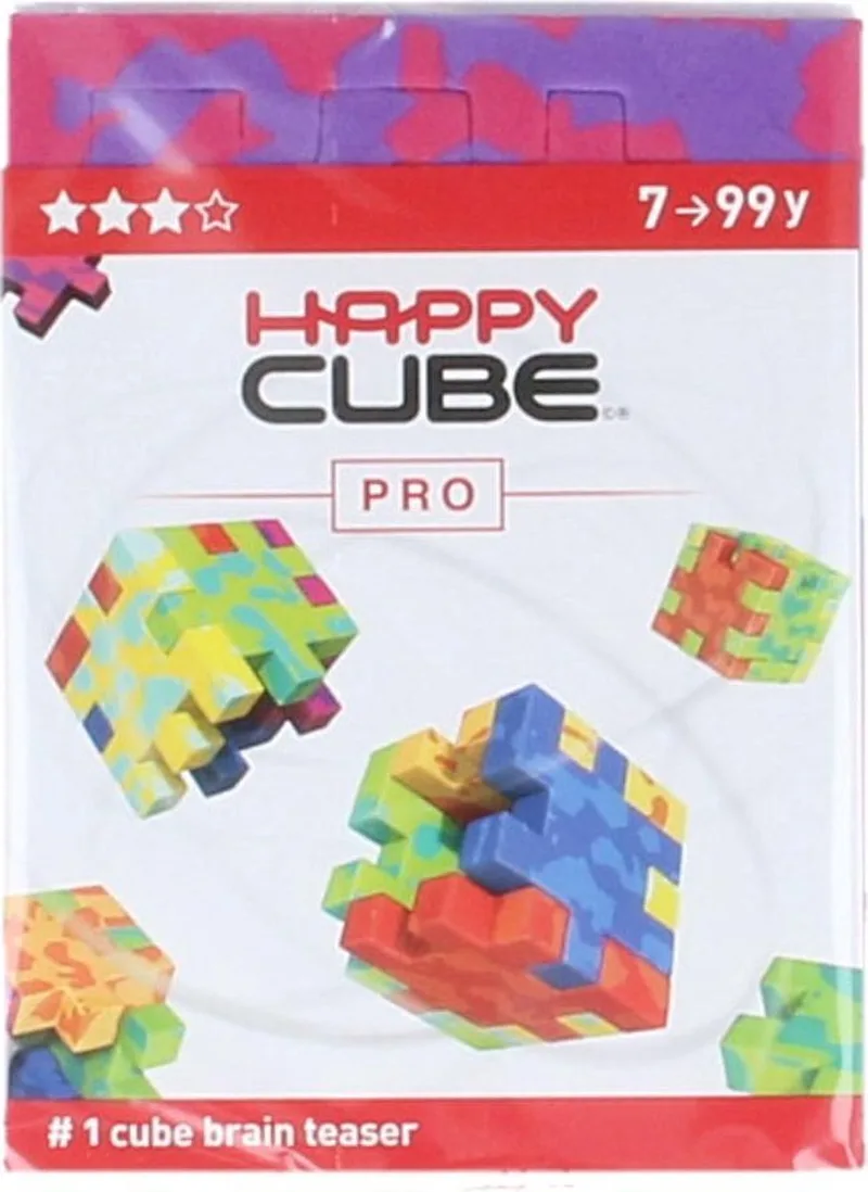 Happy Cube Pro Puzzel Paars/Roze van SmartGames, editie Paars – doos