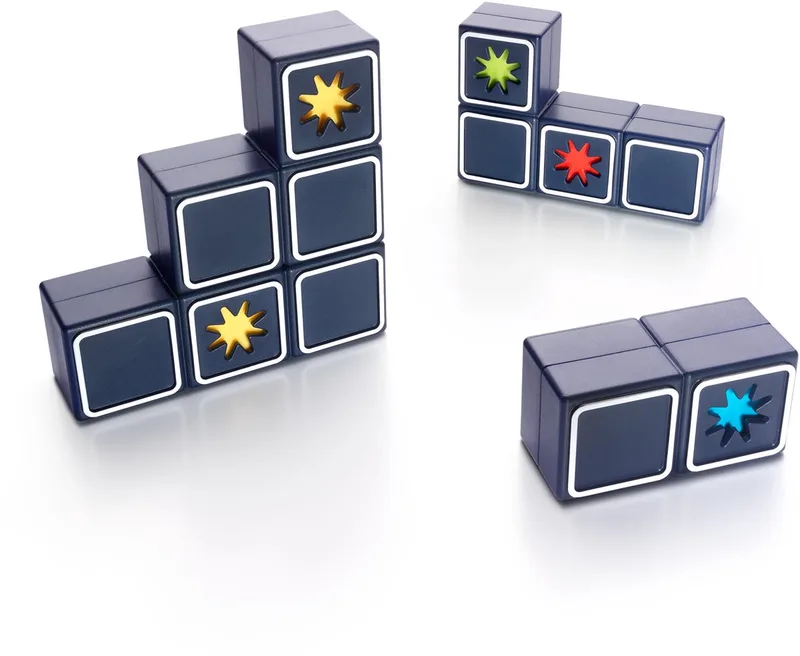 Shooting Stars - Magisch 3D Denkspel - 80 Educatieve Stapeluitdagingen - Kleurveranderende Breinbreker & Solospel - Vanaf 6 Jaar von SmartGames – Schachtel