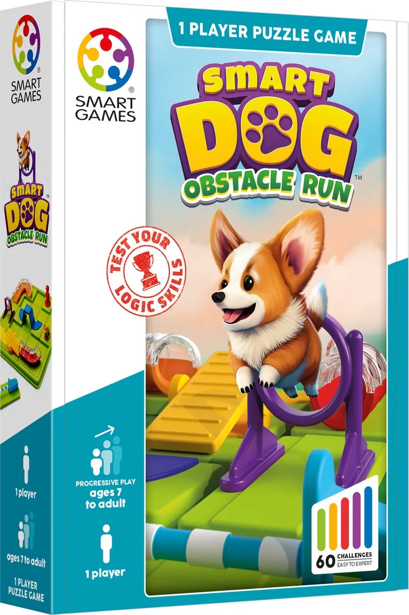 Smart Dog - Logisch Denkspel - 60 uitdagingen - Compact Solospel voor Kinderen én Volwassenen - Vanaf 6 Jaar from SmartGames – box