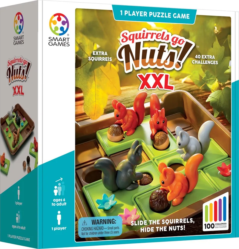 Squirrels Go Nuts! XXL - 100 opdrachten de SmartGames – boîte
