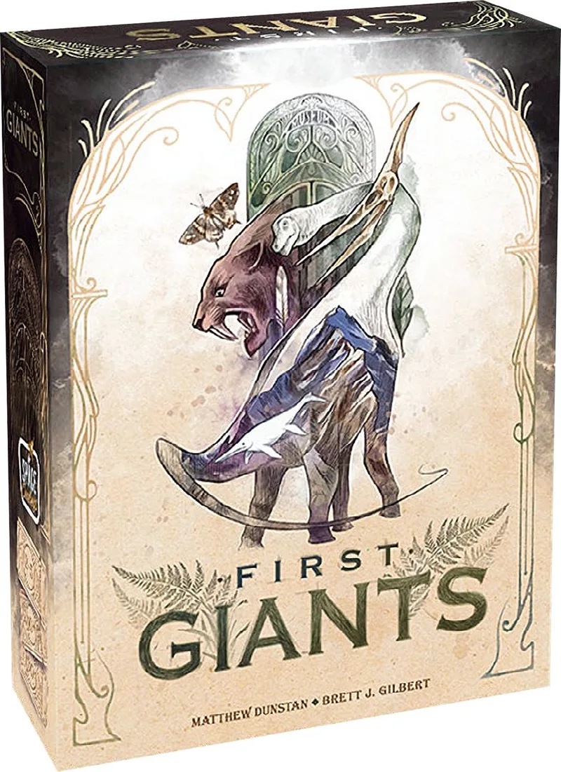 Asmodee bordspel First Giants - educatief spel voor paleontologen. de Space Cowboys, édition Meerkleurig – boîte