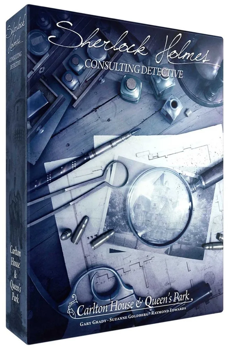 Sherlock Holmes Consulting Detective: Carlton House & Queen's Park från Space Cowboys – kartong
