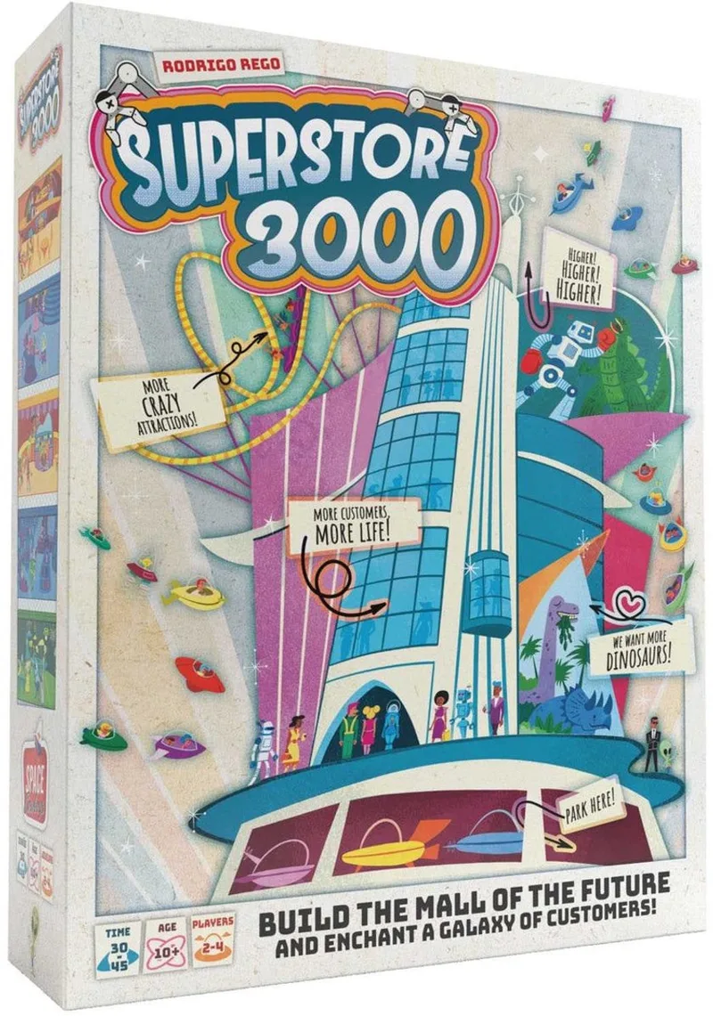 Superstore 3000 - Engelstalig Bordspel fra Space Cowboys – æske