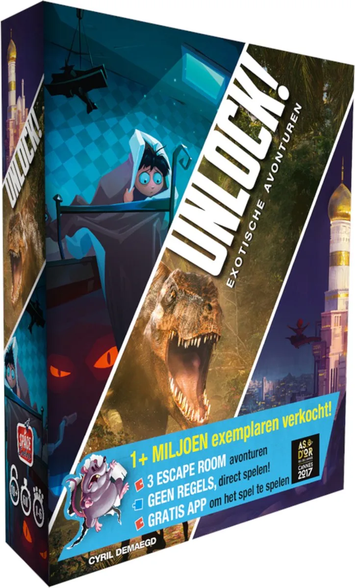 Unlock! 4: Exotische Avonturen - Escape Room Spel de Space Cowboys – boîte