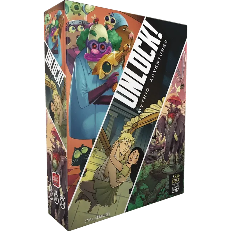 Unlock! 8 Mythic Adventures von Space Cowboys – Schachtel