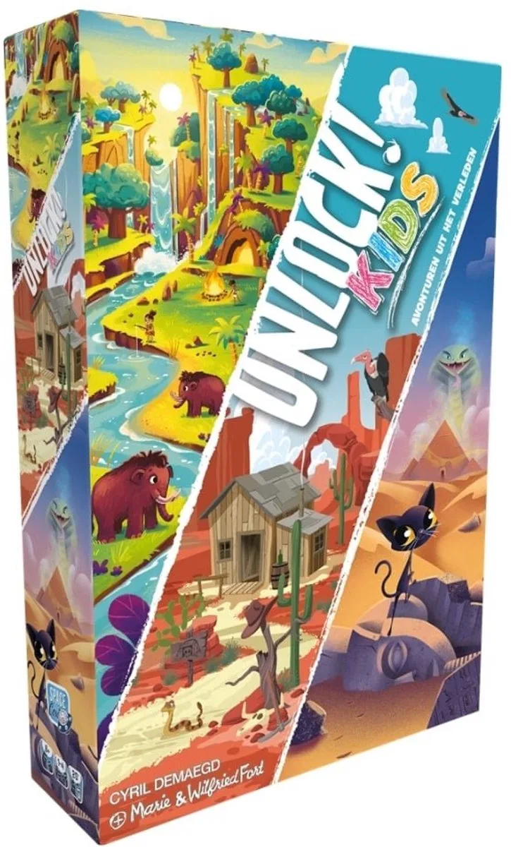 Unlock! Kids - Avonturen uit het verleden - Nederlandstalig Bordspel fra Space Cowboys – æske