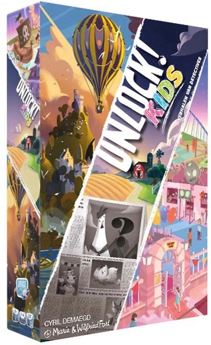 Unlock! Kids Avonturen van Detectives - Escape Room Spel de Space Cowboys – boîte