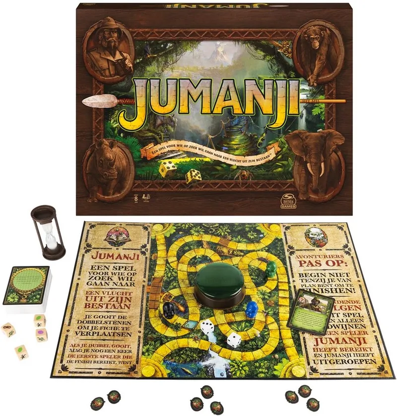 Jumanji Het Spel - Avonturenbordspel de Spin Master Games, édition Multicolore – boîte