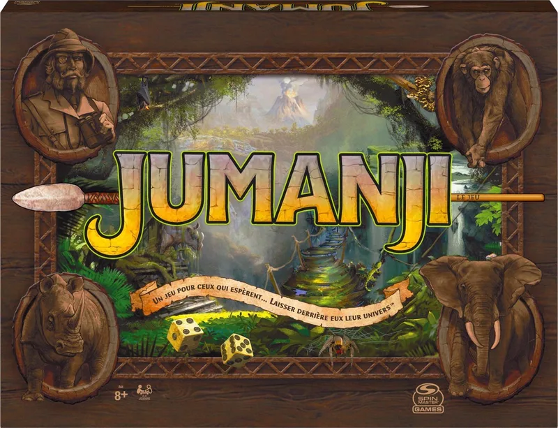 Spin Master Bordspel Spin Master Jumanji (Frans) (Fr) de Spin Master Games, édition Multicolore – boîte