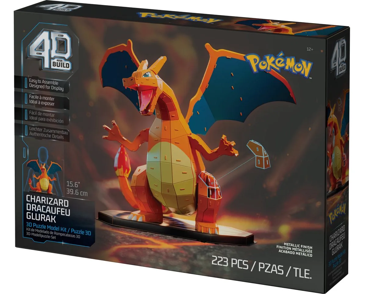 Pokemon Charizard Puslespil fra Spin Master, Flerfarvet-udgave – æske