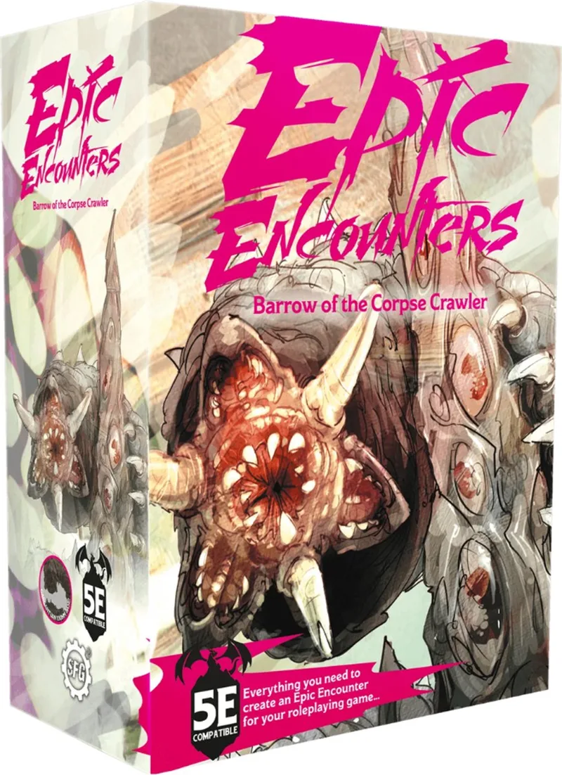 Epic Encounters Barrow of the Corpse Crawler - RPG Miniaturen - Steamforged Games from Steamforged Games – box