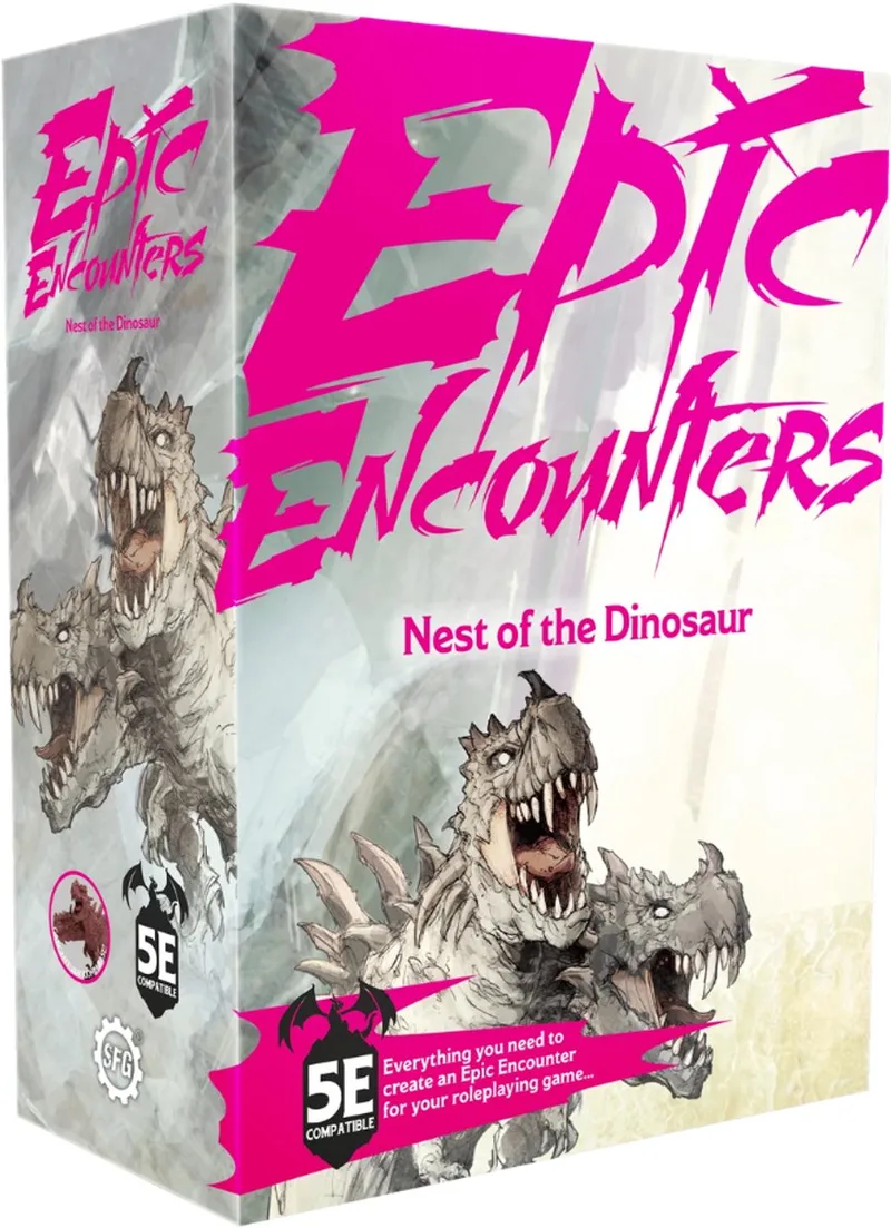 Epic Encounters Nest of the Dinosaur - RPG Miniaturen - Steamforged Games from Steamforged Games – box