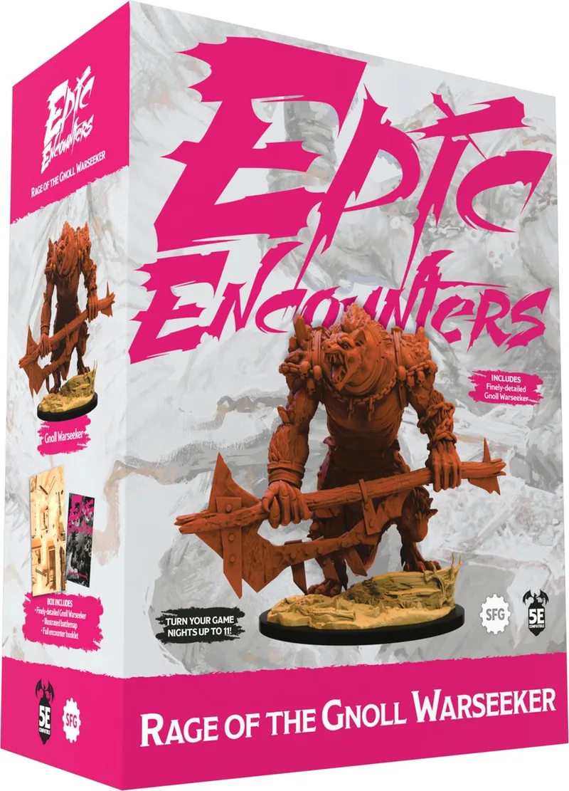 Epic Encounters Rage of the Gnoll Warseeker - RPG Miniaturen - Steamforged Games from Steamforged Games – box