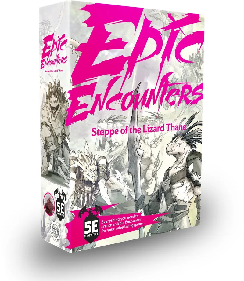 Epic Encounters Steppe of the Lizard Thane - RPG Miniaturen - Steamforged Games from Steamforged Games – box