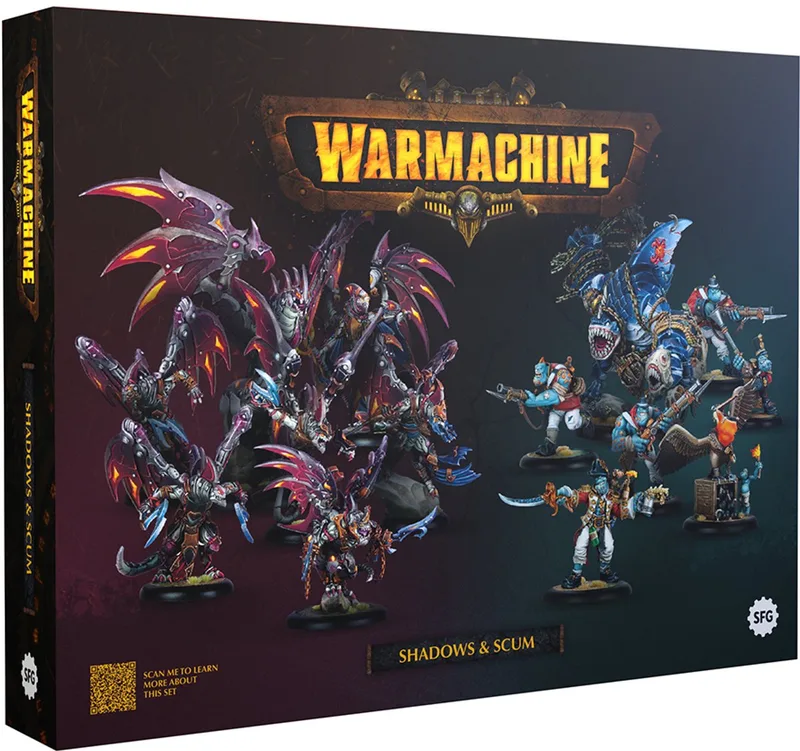 Warmachine Shadows and Scum Two Player Set - Bordspel - Engels - Steamforged Games de Steamforged Games – boîte