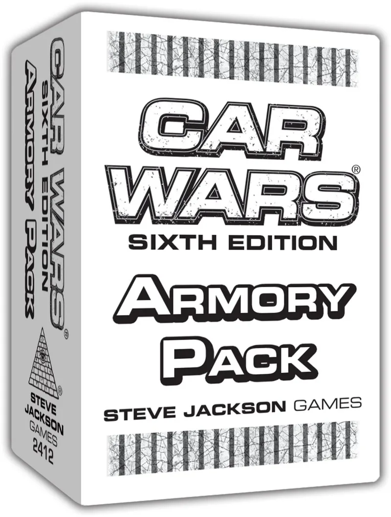Car Wars Armory Pack från Steve Jackson Games – kartong